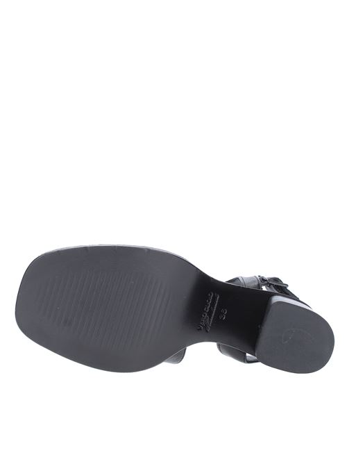 Leather sandals HUNDRED 100 | W857-05 DENVER-STINGNERO-ANTRACITE