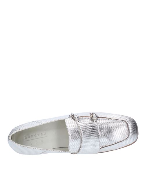 Double buckle leather loafers HUNDRED 100 | W962-02 STINGARGENTO