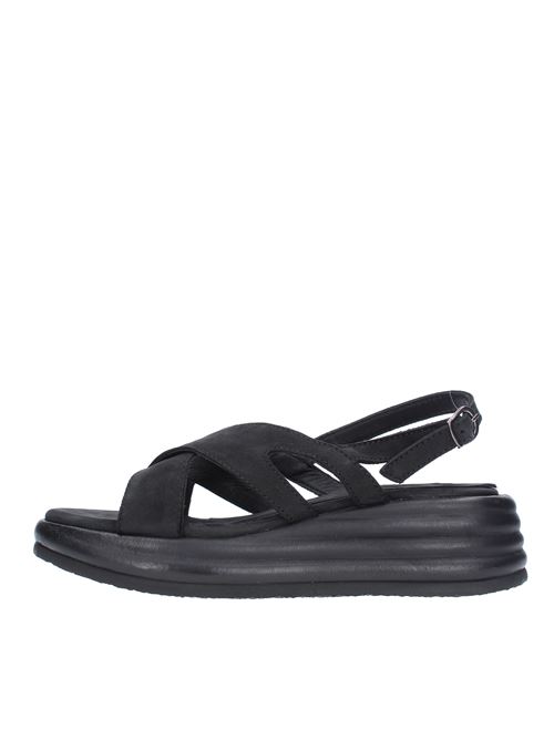 Suede wedge sandals HUNDRED 100 | W987-04 NABUKNERO