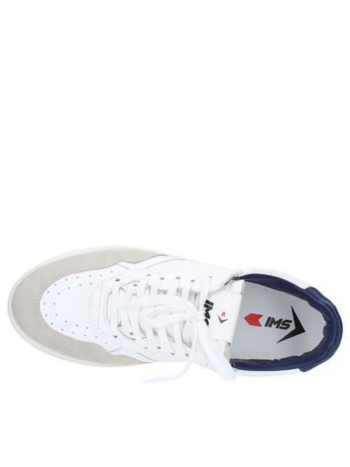 Suede and leather sneakers IMS | 073BIANCO