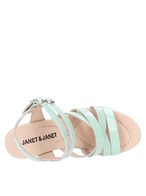 Sandali in camoscio e pelle lucida JANET & JANET | 05051MENTA