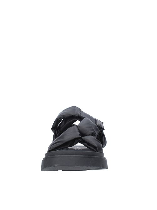 Flat sandals made of fabric and leather JARRETT | J3SA267ANERO