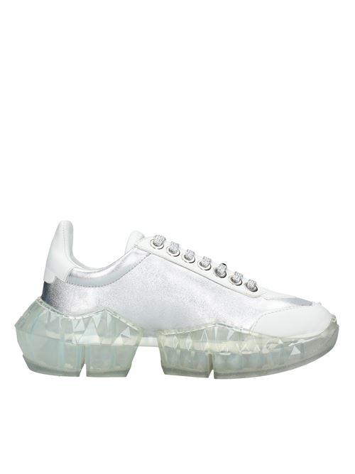 Leather sneakers JIMMY CHOO | VD0398ARGENTO BIANCO