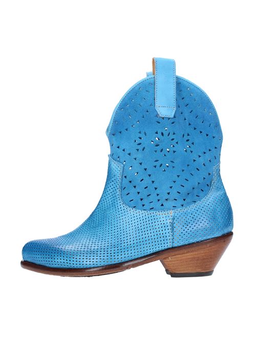 Texan ankle boots in leather and suede JP/DAVID | 34263/3 PAPUABLU MOSAICO