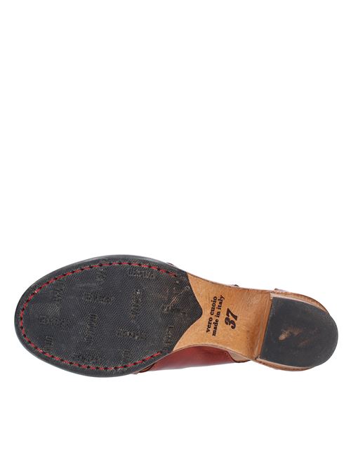 Leather sandals JP/DAVID | 5471/9 PAPUACOGNAC