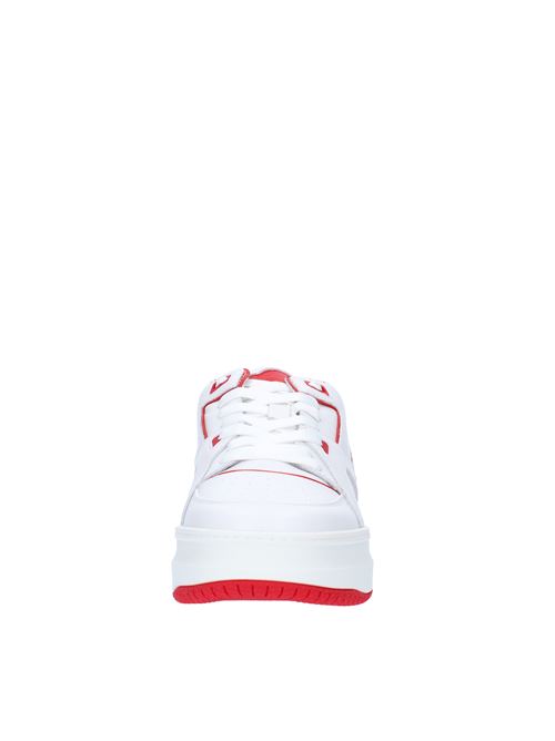 Leather trainers JUST DON | 31JUSQ03 218550 WRBIANCO-ROSSO