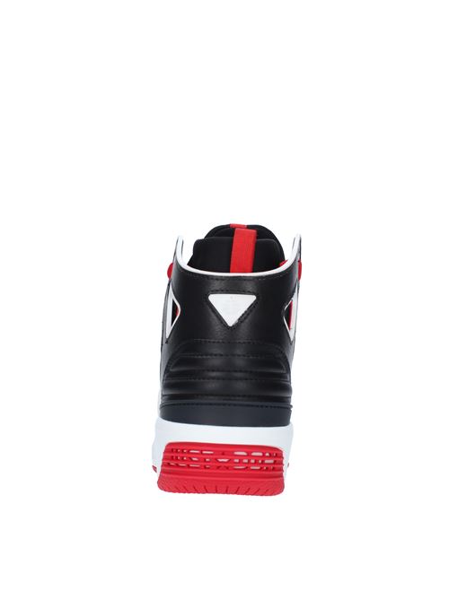 High trainers in suede leather and fabric JUST DON | 33JUSQ01 226882 99ROSSO-NERO-BIANCO