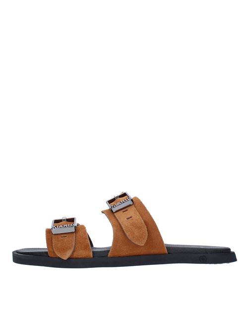 Suede mules KIANID | KND01004TABACCO