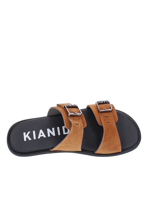 Mules in camoscio KIANID | KND01004TABACCO