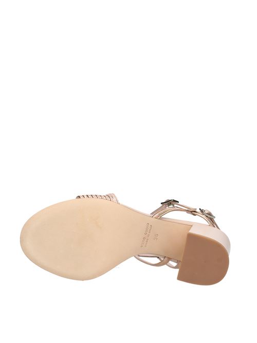 Leather sandals LELLA BALDI | VD0231ORO IRIDESCENTE/NUDE