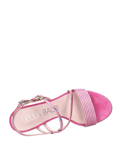 Suede and leather sandals LELLA BALDI | VD0235ROSA