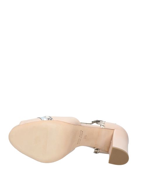 Leather platform sandals LELLA BALDI | VD0236NUDE