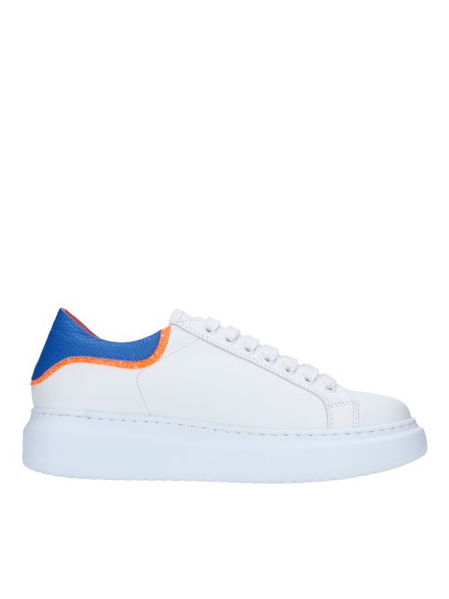 Leather sneakers LEMARE' | 3063BIANCO-COBALTO