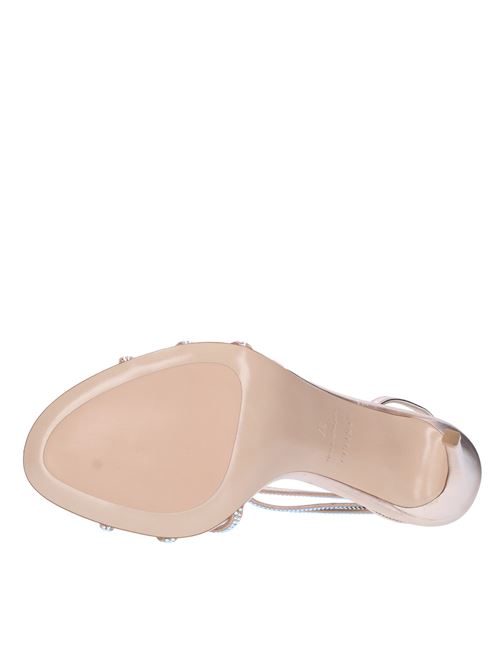 Leather and rhinestone sandals LESILLA | 8512S100PHARD