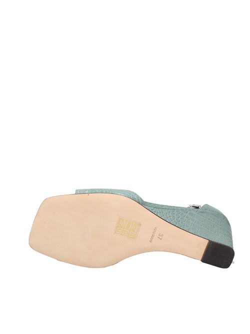 Leather wedge sandals LOLA CRUZ | VD1152VERDE
