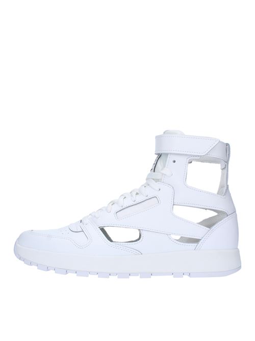 High-top trainers in leather and fabric MAISON MARGIELA x REEBOK | S37WS0569BIANCO