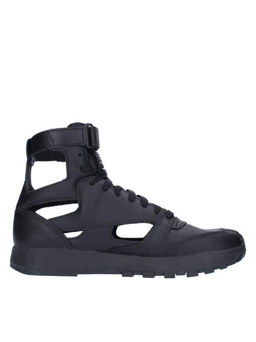 High-top trainers in leather and fabric MAISON MARGIELA x REEBOK | S37WS0569NERO