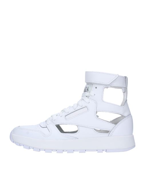 High top sneakers made of leather and fabric MAISON MARGIELA x REEBOK | S39WS0099BIANCO
