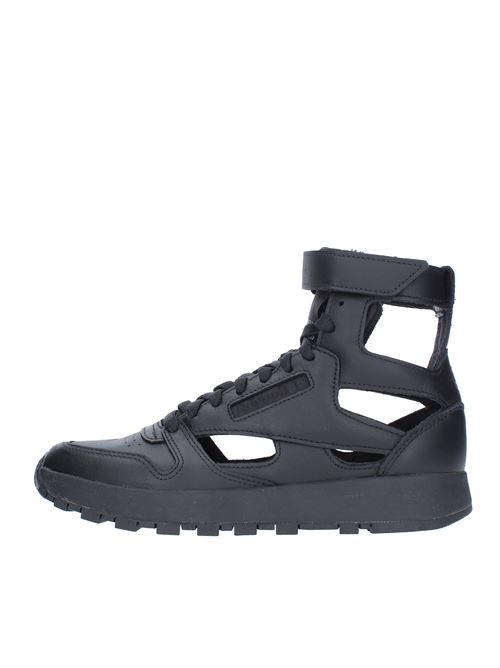 High top sneakers made of leather and fabric MAISON MARGIELA x REEBOK | S39WS0099NERO