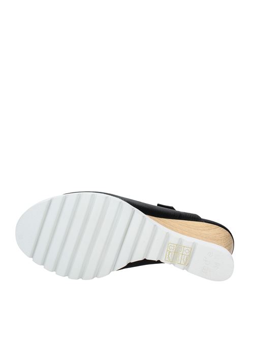 Leather sandals.  MANUFACTURE D ESSAI | VD0840NERO