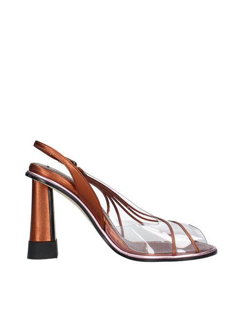 Pvc and leather sandals MARCO DE VINCENZO | VD0558BRONZO