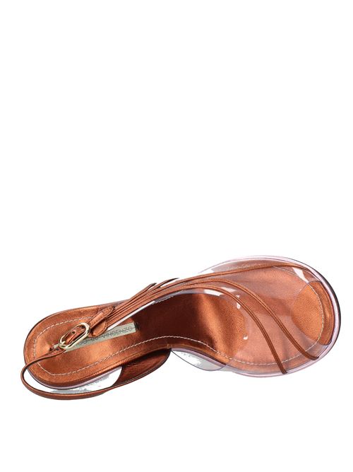Pvc and leather sandals MARCO DE VINCENZO | VD0558BRONZO