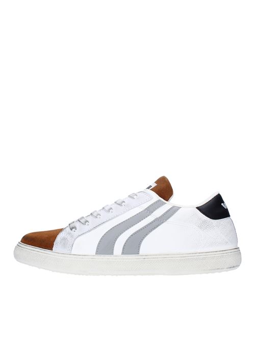 Suede and faux leather trainers MECAP | 101MEC029BIANCO-MARONE