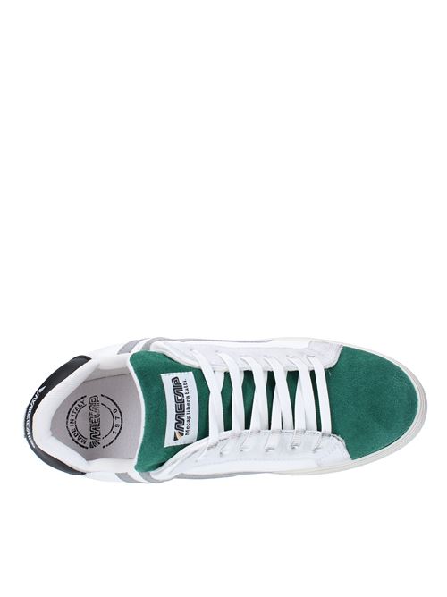 Suede and faux leather trainers MECAP | 101MEC030BIANCO-VERDE