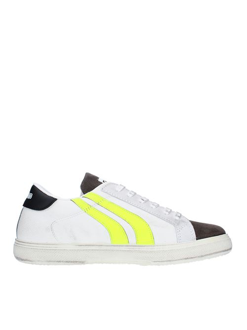 Suede and faux leather trainers MECAP | 101MEC032BIANCO-GRIGIO-GIALLO