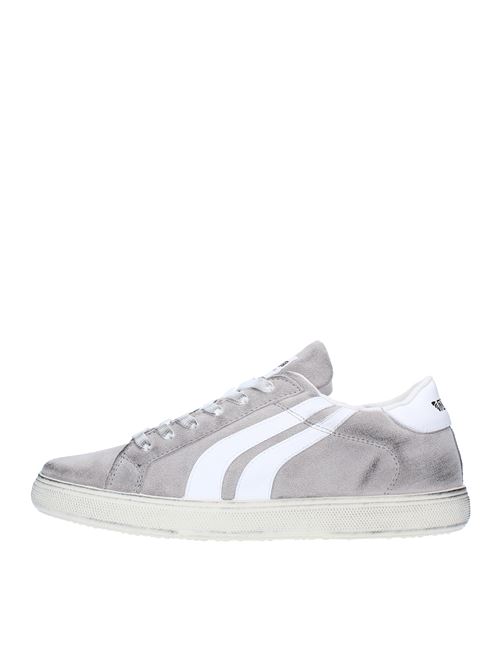 Suede and faux leather trainers MECAP | 101MEC036GRIGIO-BIANCO