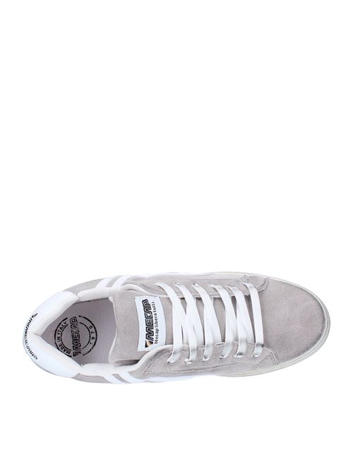 Suede and faux leather trainers MECAP | 101MEC036GRIGIO-BIANCO