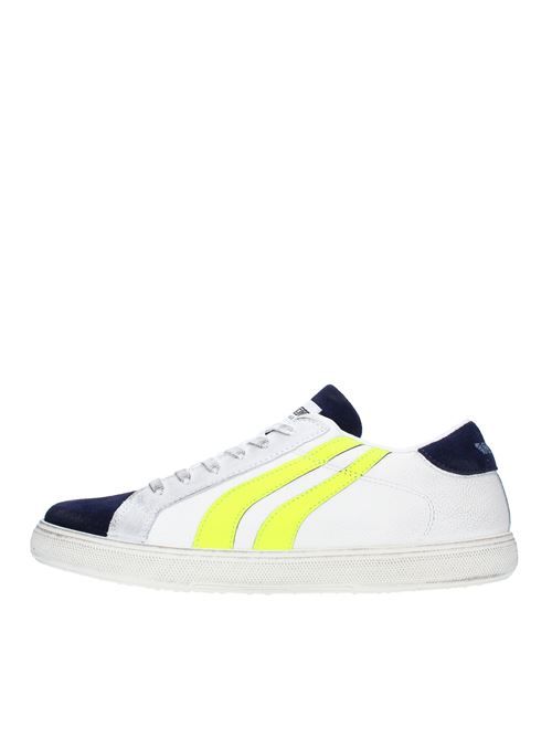 Suede and faux leather trainers MECAP | 101MEC044BIANCO-BLU-GIALLO