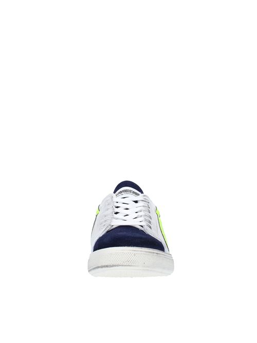 Suede and faux leather trainers MECAP | 101MEC044BIANCO-BLU-GIALLO