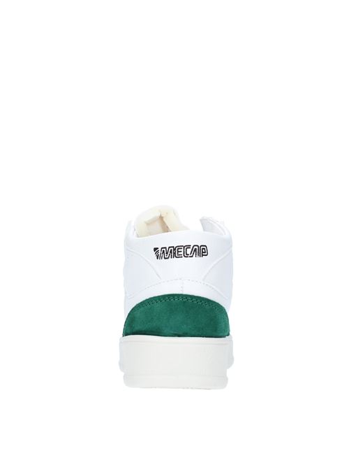 High trainers in leather and suede MECAP | A1MEC079DBIANCO-VERDE