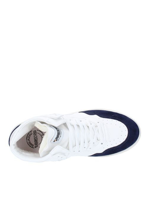 High trainers in leather and suede MECAP | A1MEC080BIANCO-BLU
