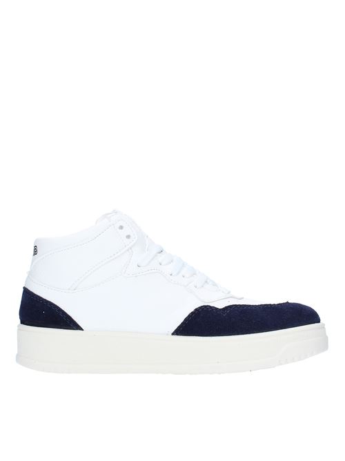 High trainers in leather and suede MECAP | A1MEC080DBIANCO-BLU