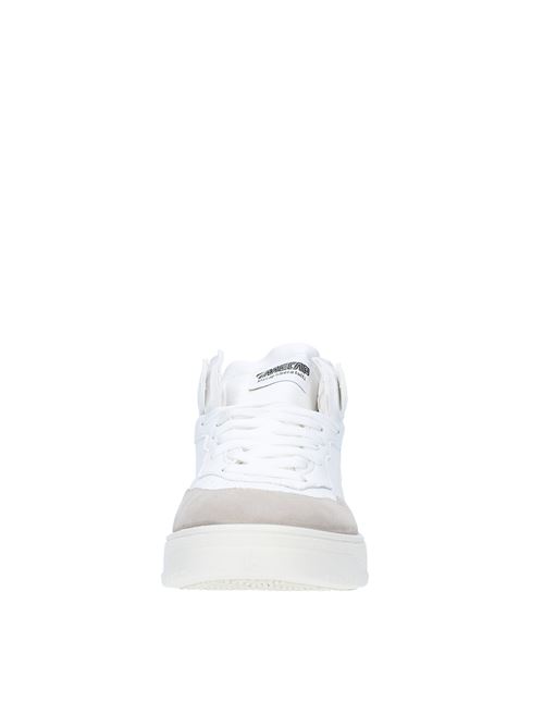High trainers in leather and suede MECAP | A1MEC081BIANCO-GHIACCIO
