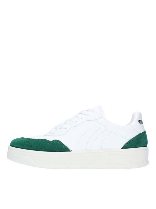 Leather and suede trainers MECAP | A2MEC049DBIANCO-VERDE