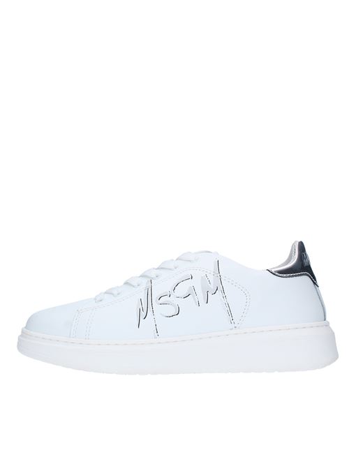 Leather trainers MSGM | 2441MDS1708ARGENTO