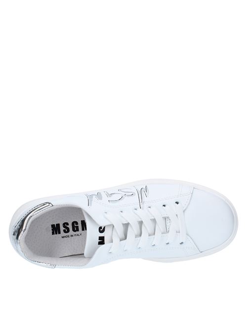 Leather trainers MSGM | 2441MDS1708ARGENTO