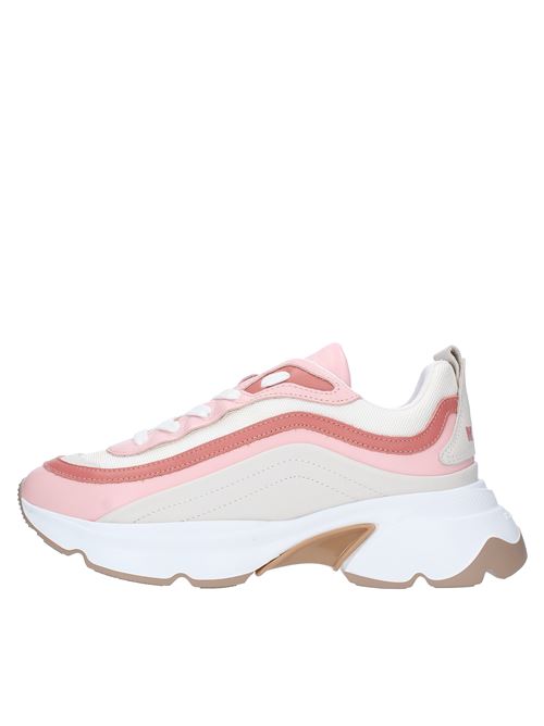 Sneakers in pelle e tessuto MSGM | 3141MDS202ROSA-BEIGE