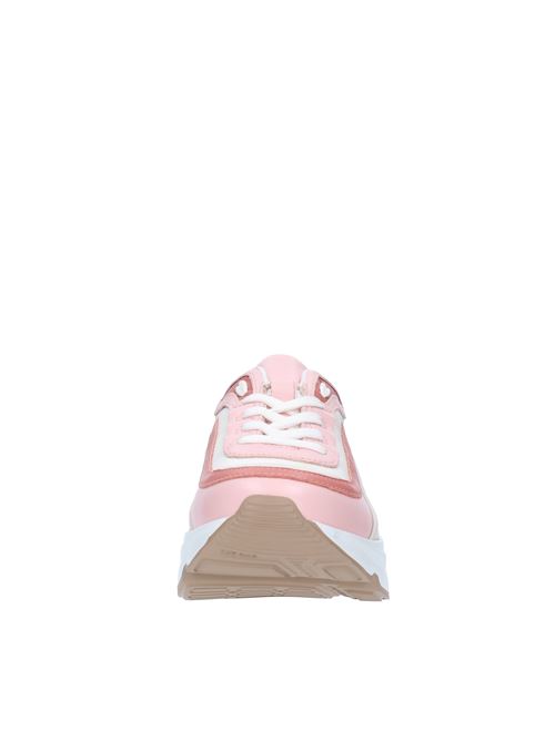 Sneakers in pelle e tessuto MSGM | 3141MDS202ROSA-BEIGE
