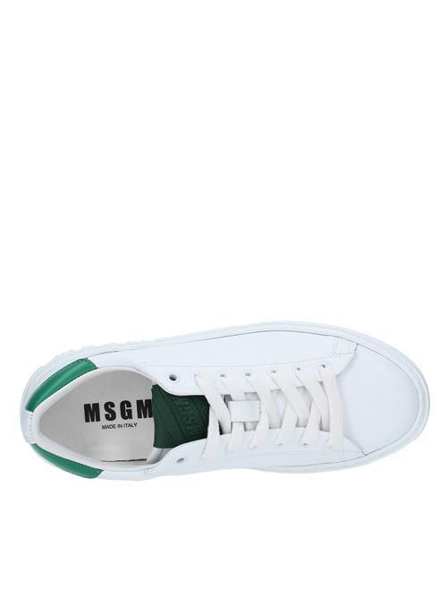 Sneakers in pelle MSGM | 3141MDS501BIANCO VERDE
