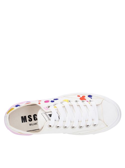 Sneakers in tessuto MSGM | 3241MDS601BIANCO ROSA