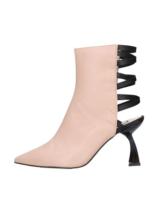 Leather ankle boots NCUB | VD0615BEIGE