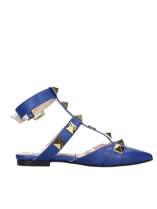 Leather and studded Sabot mules NCUB | VD0620BLU