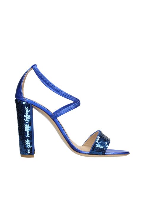 Leather and sequin sandals. NINALILOU | VD0853BLU