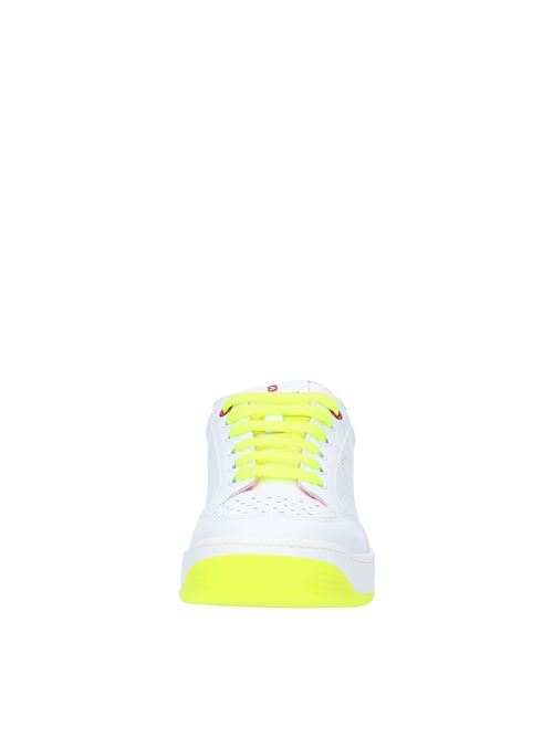 Leather trainers OFF PL>Y | LAKE 1 DBIANCO GIALLO