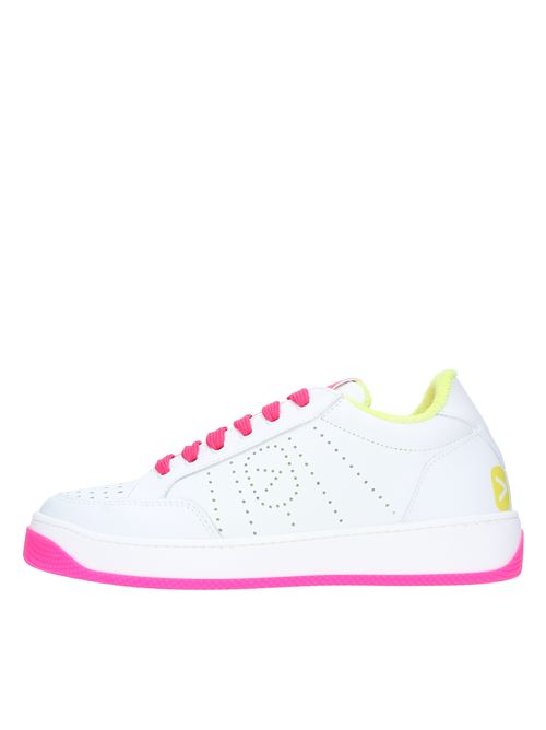 Leather trainers OFF PL>Y | LAKE 1 DBIANCO ROSA