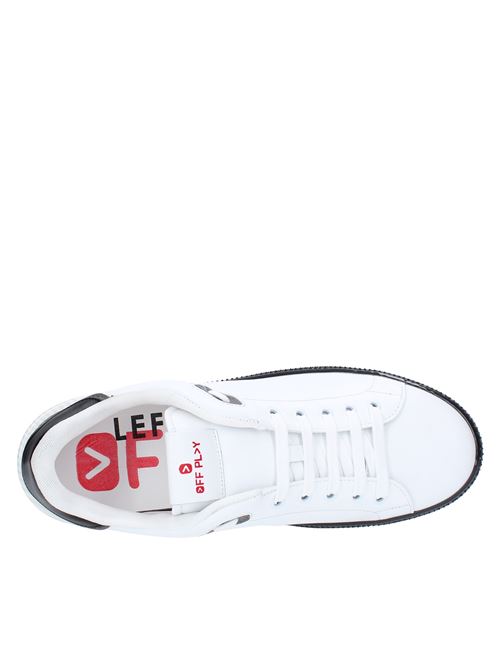 Leather trainers OFF PL>Y | SLOW 1 UBIANCO
